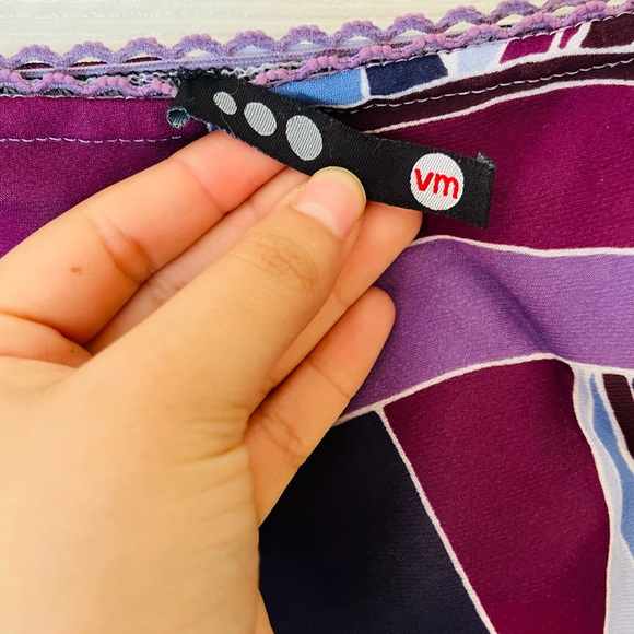 VINTAGE PURPLE SKIRT - Picture 2 of 3